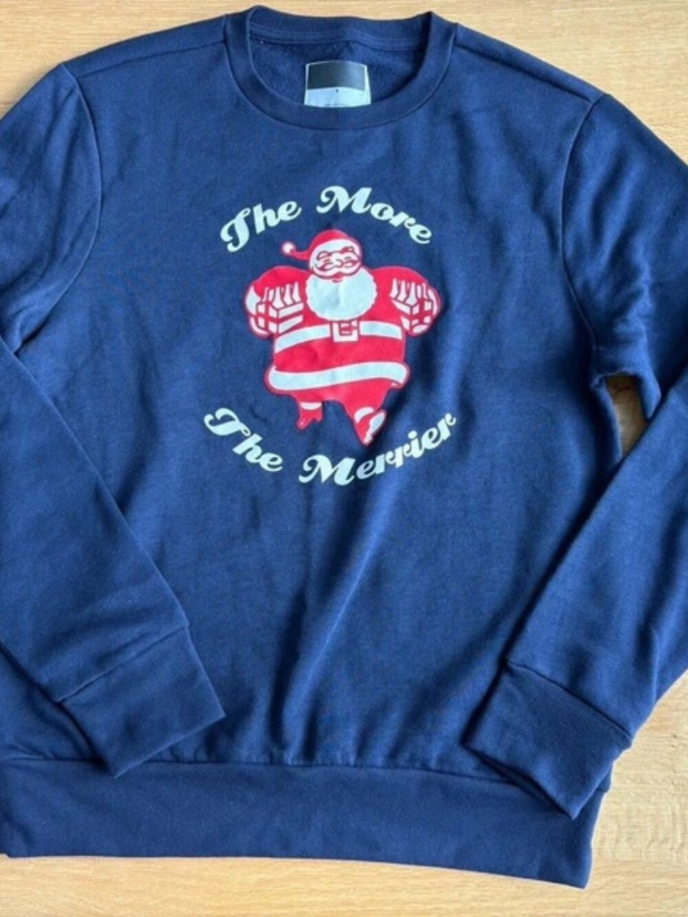 Women's Old Navy Santa The More The Merrier Holiday Sweatshirt- Small